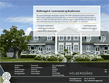 Tablet Screenshot of holberggaard.dk
